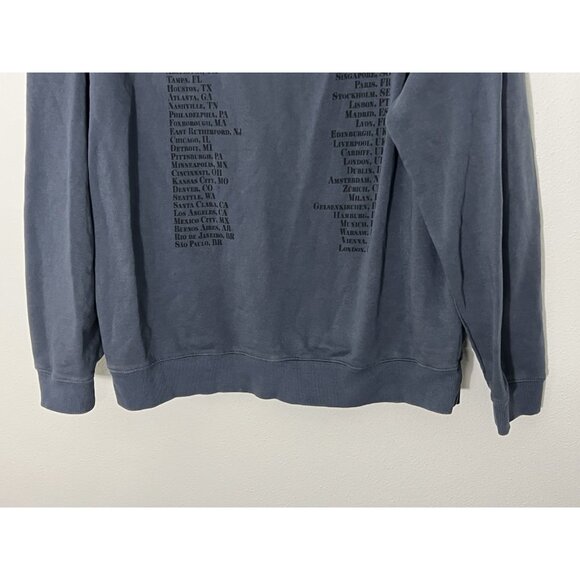 Taylor Swift Eras Tour Dark Gray Blue Sweatshirt Size Large 2023 2024 Pockets - Picture 9 of 15
